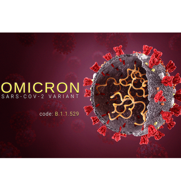 virus showing Omicron variant