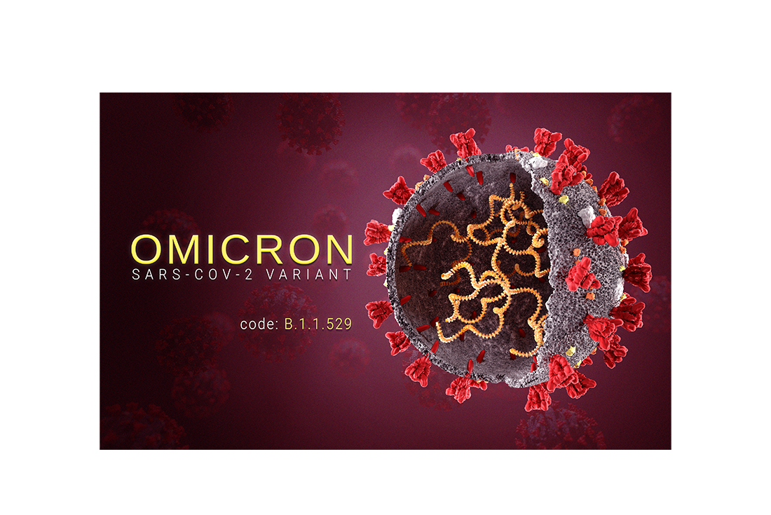 virus showing Omicron variant